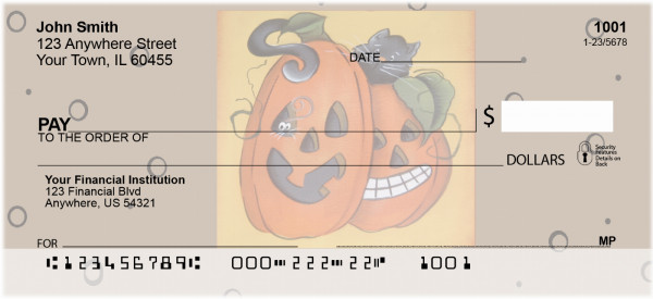 Pumpkin Hide and Seek Personal Checks by Lorrie Weber
