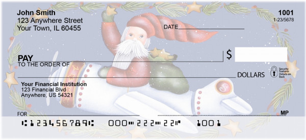 Santa's on the Way Personal Checks by Lorrie Weber