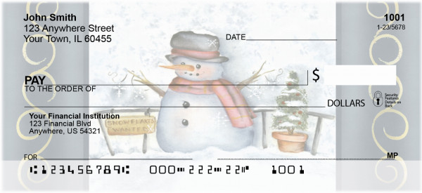 Snowflake Collector Checks by Lorrie Weber