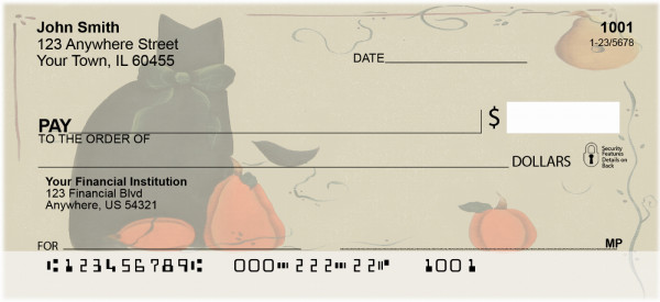 Halloween Mischief Personal Checks by Lorrie Weber