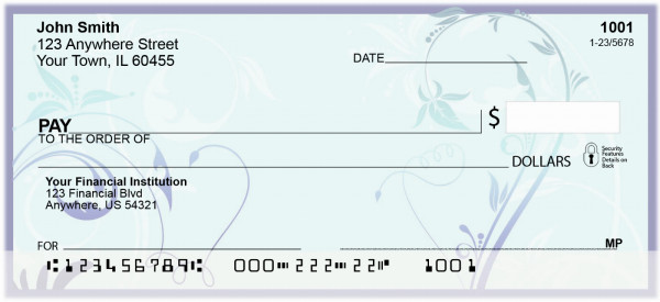 Stylistic Filigree Personal Checks