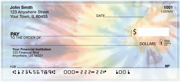 Traditional Tie Dye Personal Checks