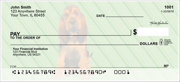 Bloodhound Pups Keith Kimberlin Personal Checks