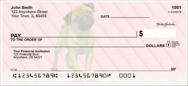 Pug Pups Keith Kimberlin Personal Checks