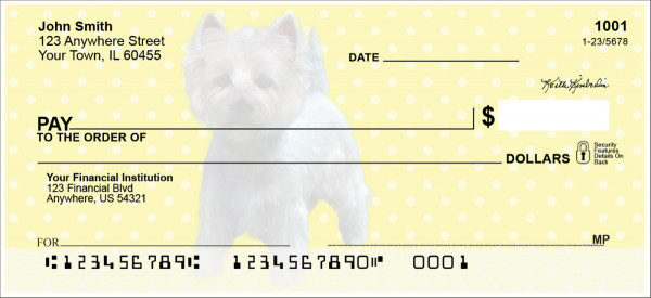 Westie Pups Keith Kimberlin Personal Checks