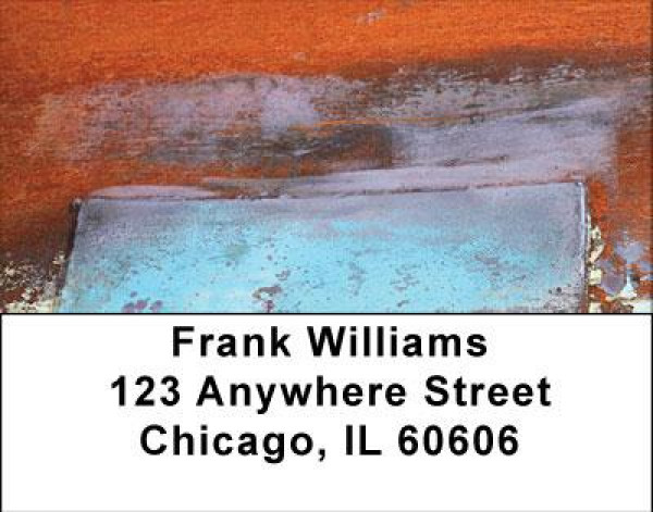 Rusty Metals Address Labels