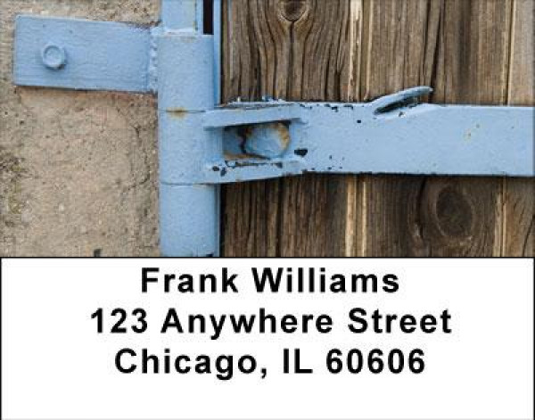 Metal Wood Stone Address Labels
