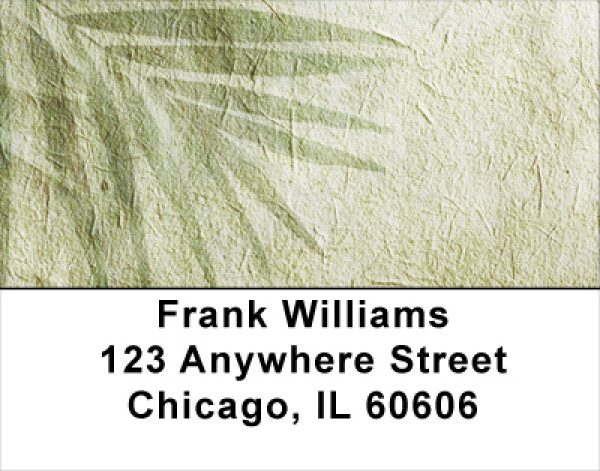 Vintage Canvas With Foliage Address Labels
