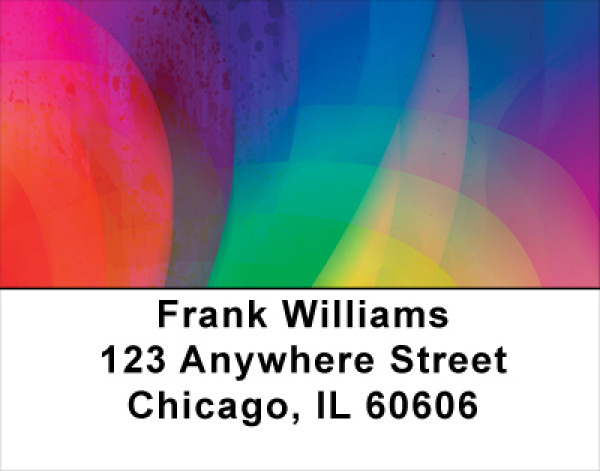 Rainbow Prisms Address Labels