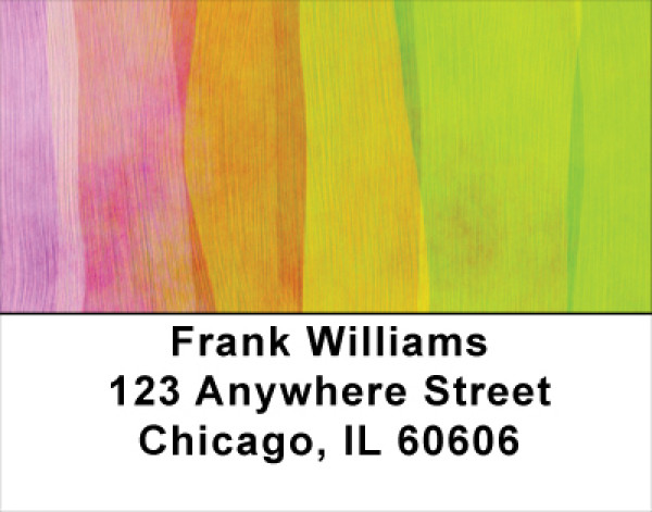 Pastel Brushstrokes Address Labels