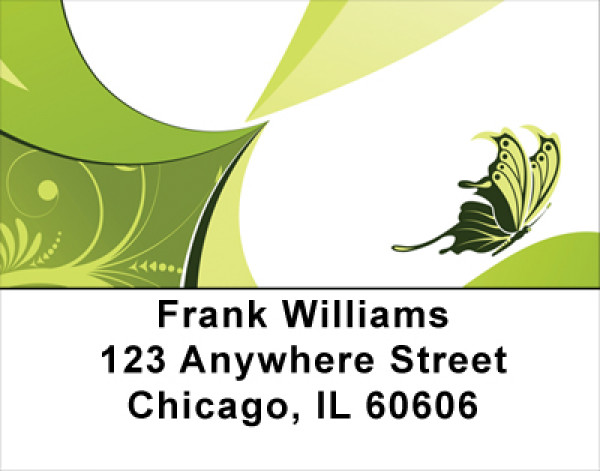 Butterflies Go Green Address Labels