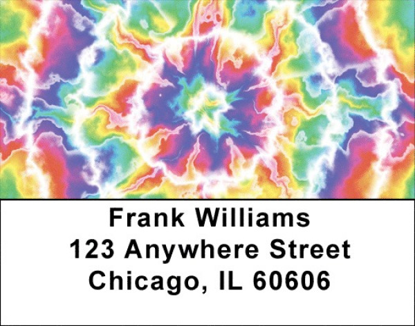 Colors Collide Tie Dye Labels