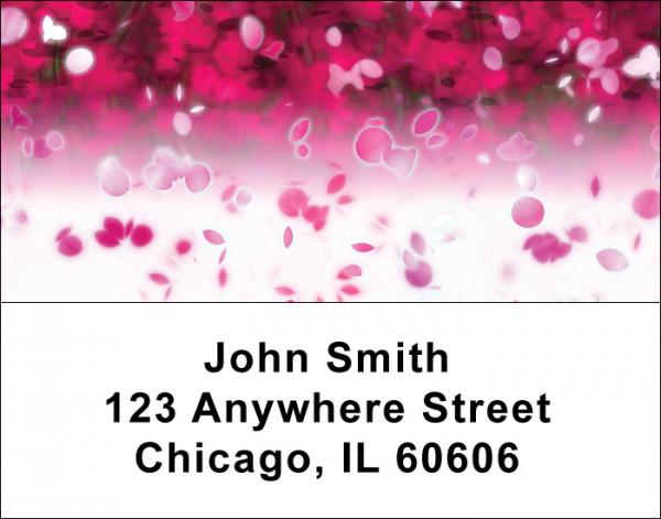 Falling Petals Address Labels