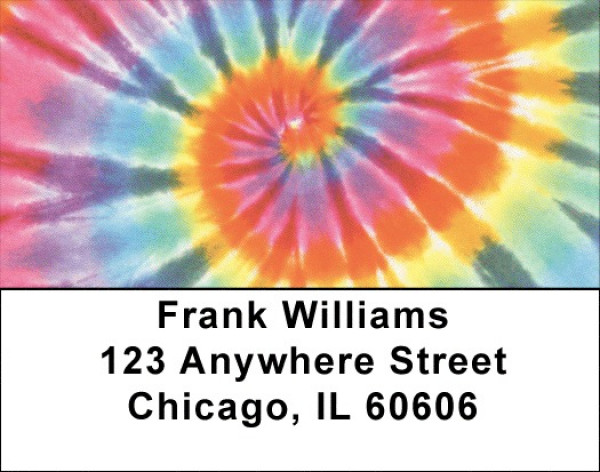 Tie Dye Pattern Address Labels