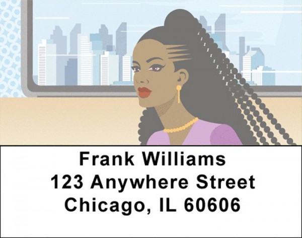 African Beauty Address Labels