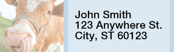 Rural Cow Address Labels