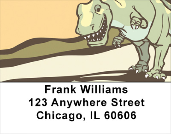 Cute & Friendly Dinosaurs Address Labels