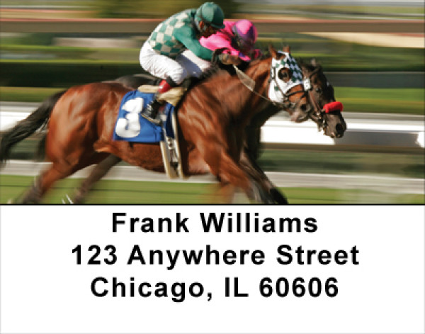 Racing The Ponies Address Labels