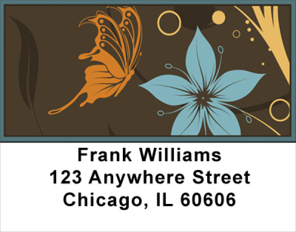Designer Butterflies Address Labels