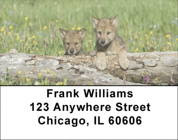 Mischievous Wolves Address Labels