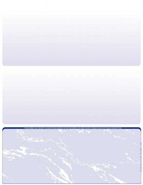 Blue Marble Blank Bottom Laser Checks