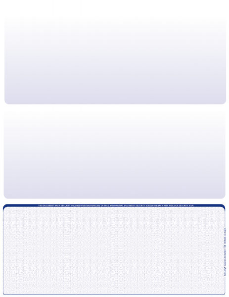 Blue Safety Blank Bottom Laser Checks
