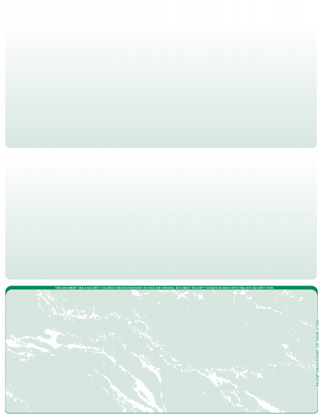 Green Marble Blank Bottom Laser Checks