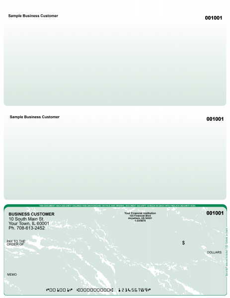 Green Marble Bottom Laser Checks