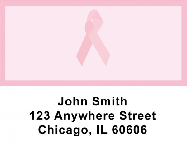 Pink Ribbon Address Labels