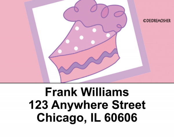Cake Slice by Deidre Mosher Address Labels