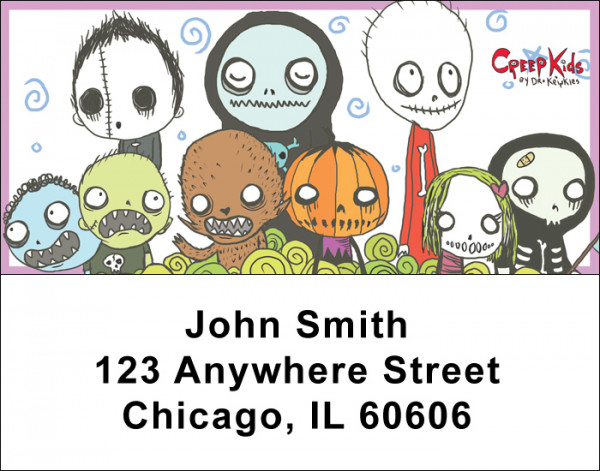 Dr. Krinkles' Creep Kids II Address Labels
