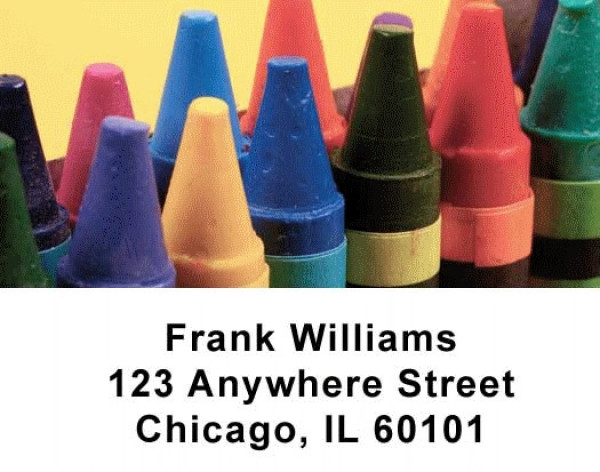 Crayons Address Labels