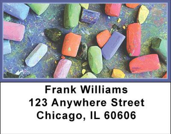 Sidewalk Chalk Address Labels