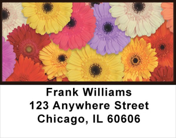 Retro Garden Address Labels