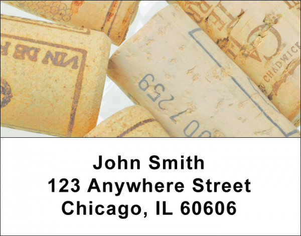Popin Corks Address Labels