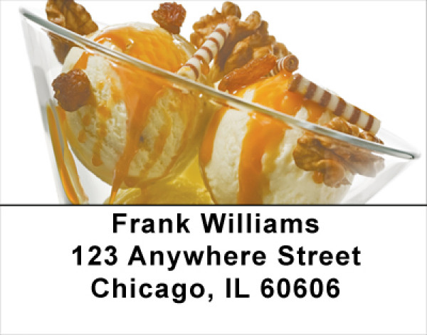 Sinful Sundaes Address Labels