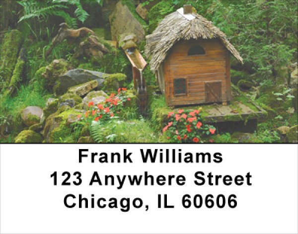 Mystical Fairy Homes Address Labels