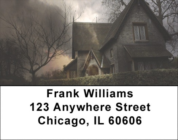 Haunted Houses Address Labels