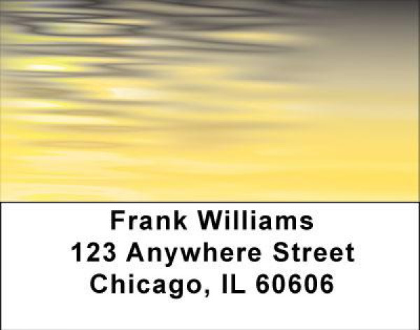 Black Gold Address Labels