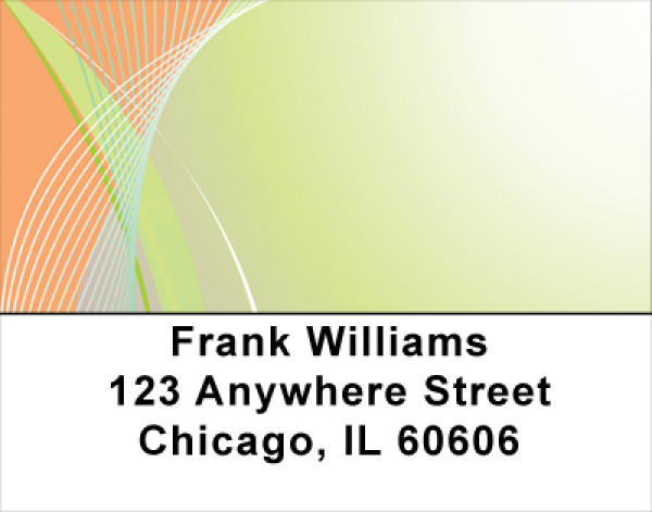 Pastel Techno Address Labels