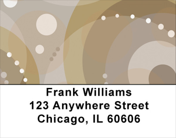 Java Inspired Circles Address Labels