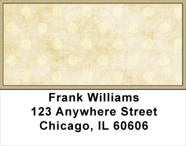 Vintage Dots Address Labels