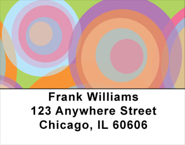Disco Circles Address Labels