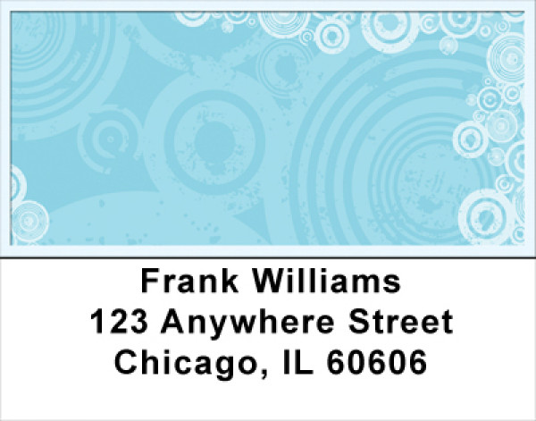 Cool Blues Address Labels