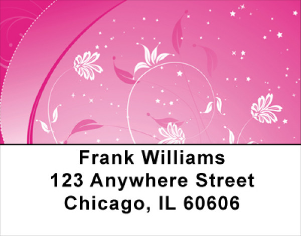 Hot Pink Nights Address Labels