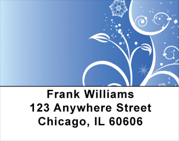 Icy Blue Address Labels