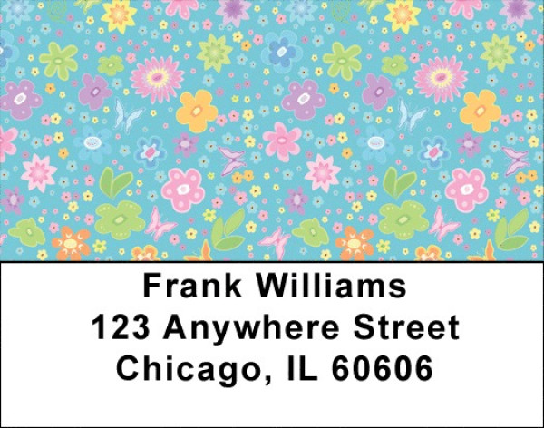Spring Flowers Address Labels