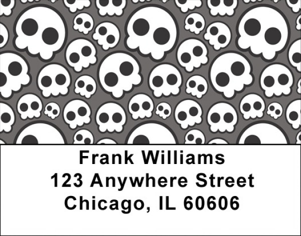 Skull Patterns Address Labels