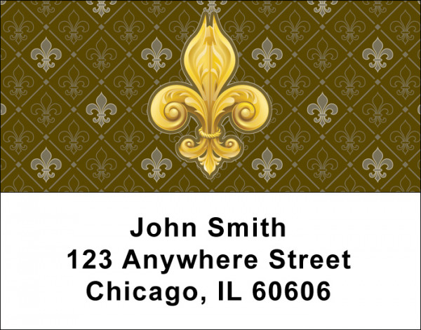 Fleur-de-lis Address Labels