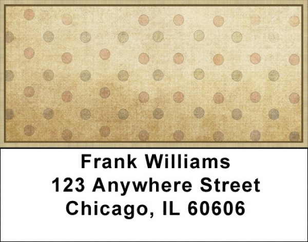 Linen Dots Address Labels
